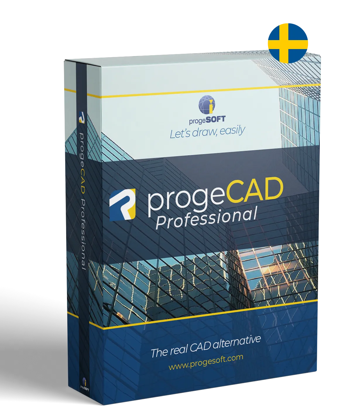 PROCAD Systems AB Proge CAD box small swe flag